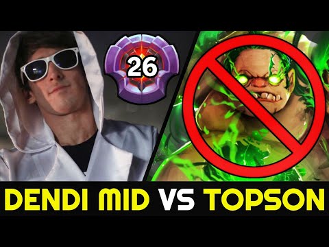 DENDI knows how to Deal with Pudge — MID vs TOPSON 7.28 Dota 2