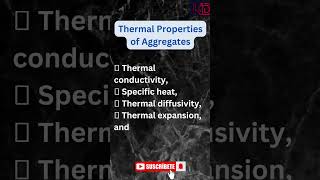 Thermal properties of aggregate l#aggregates #civilengineering