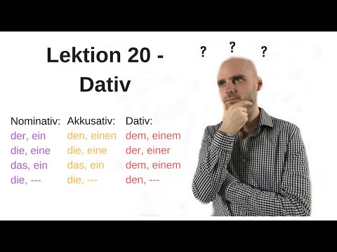 Deutschkurs A1.1 Lektion 20 -Dativ-