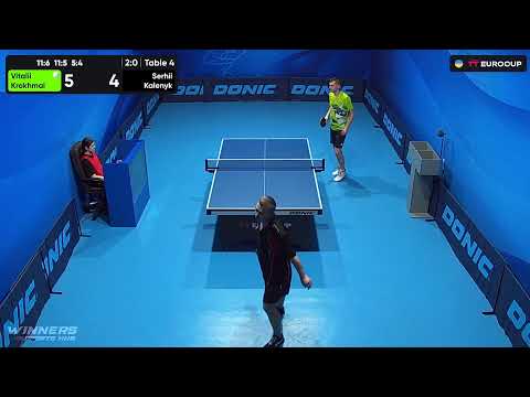 10:20 Vitalii Krokhmal - Serhii Kalenyk 22.07.2023 TT Euro.Cup Ukraine Professional. Table 4