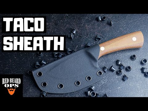 How To Make A Kydex Sheath Taco Style | Knife Making