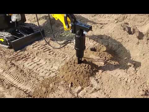 Auger attachment- perfect for drilling, digging, small excavations or construction purposes.