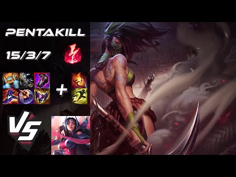 MID Akali vs Irelia [PENTAKILL] - EU Grandmaster Patch 25.24