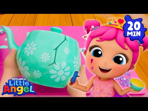 Jill's DIY Arts And Crafts Tea Party 🫖 | Jill's Playtime | Little Angel Kids Songs & Nursery Rhymes