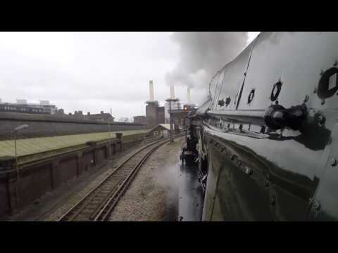 Steam Driver's Eye View - 35028 Clan Line tackles Grovsnor Bank