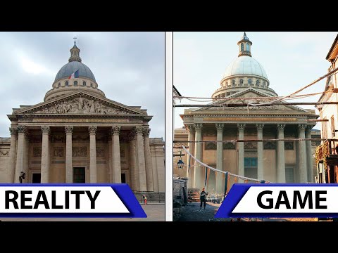 Assassin's Creed Unity VS Reality | The beauty of Paris | RTX4080 Ultra Settings Graphics Comparison