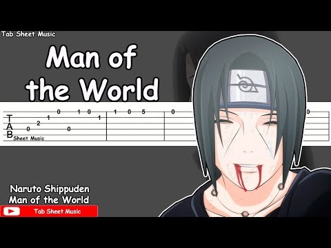 Naruto Shippuden OST - Man of the World Guitar Tutorial Video