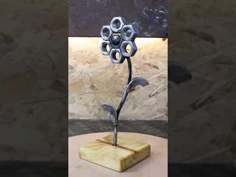 Metal art flower #diy #craft #reels #shorts #metal #art #welding