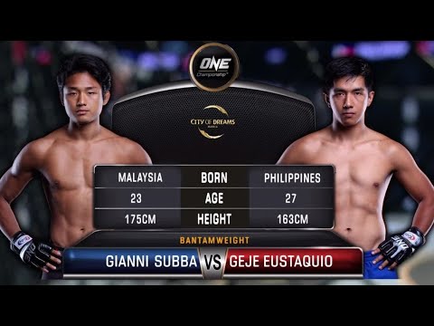 Geje Eustaquio vs Gianni Subba full fight