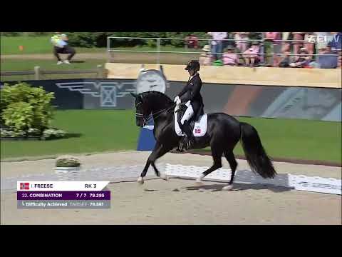 Total Hope OLD - Isabel Freese i Grand Prix Freestyle EM with a score at 82.593%
