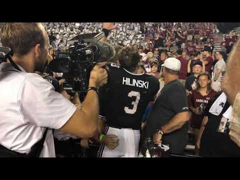 Hilinski meets with Muschamp, his family postgame