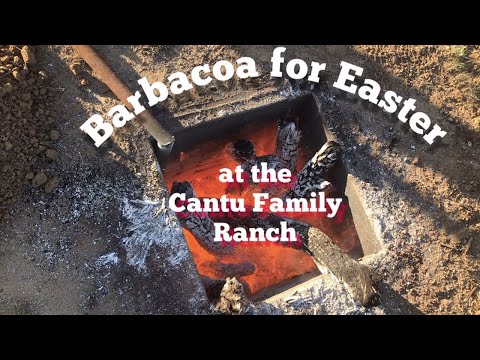 Making barbacoa the old fashion way
