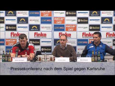 Press conference after the match against Karlsruhe