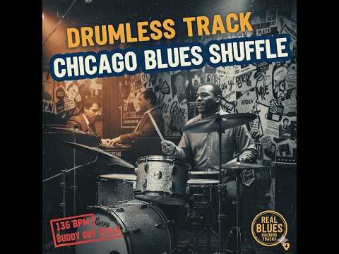 Thumbnail for 🥁 BUDDY GUY STYLE CHICAGO BLUES - DRUMLESS 136 BPM | No Drums backing track by Odie Payne