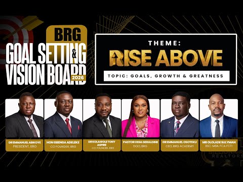 BRG 2026 VISION BOARD & GOAL SETTING