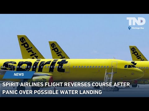 Spirit Airlines flight reverses course after panic over possible water landing