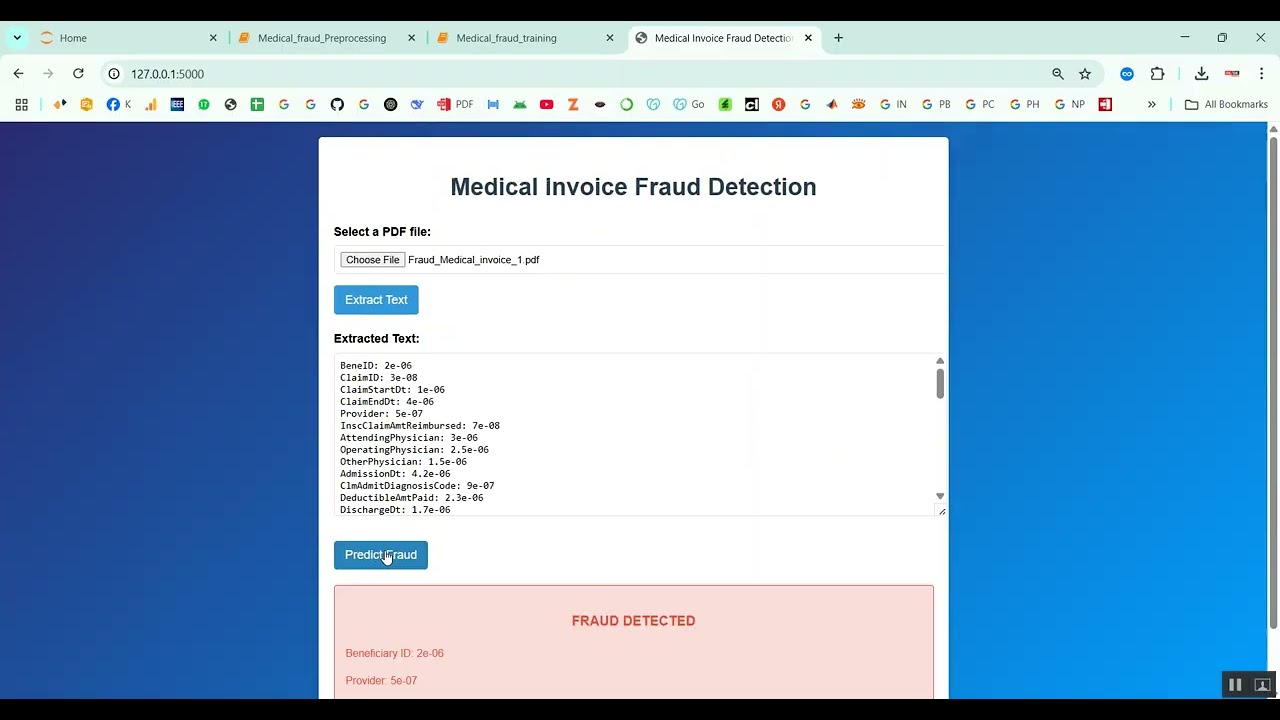 Medical Fraud Detection in Python Projects
