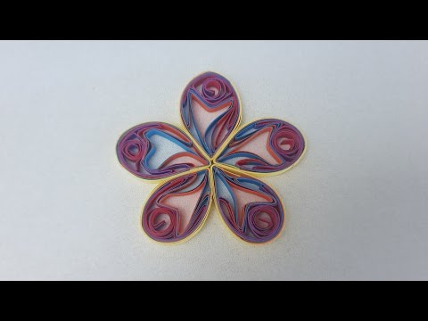 How To Make Beautiful mulity color quilling flower Paper Quilling flower using a comb by art life
