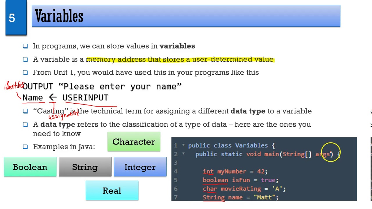 AQA 9-1 Computer Science - Unit 2: Data Types