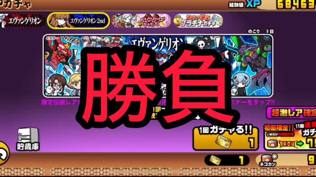 エヴァコラボ11連確定引いてみた【にゃんこ大戦争】【エヴァンゲリオン】【確定ガチャ】