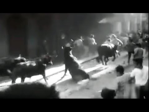 San Fermín encierro historical footage