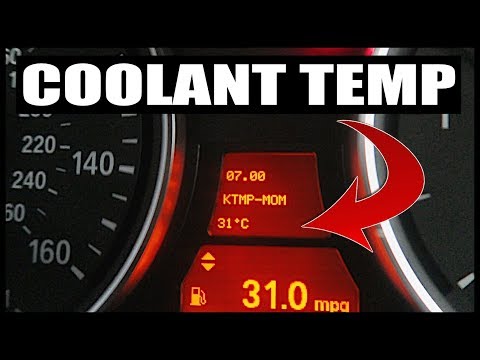 How To View Coolant Temperature On BMW Via Secret Menu