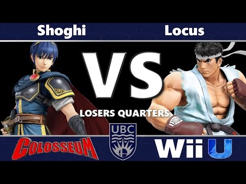 UBC Colosseum: Losers Quarters - Shoghi (Marth) vs Locus (Ryu)