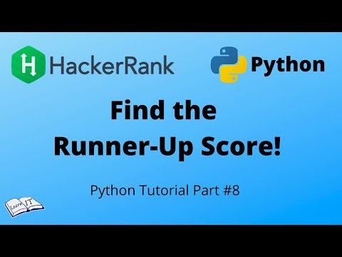 Python Tutorial 8 Find The Runner Up Score Hackerrank Solution