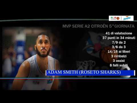 Novipiù MVP 5^ giornata Serie A2: Adam Smith