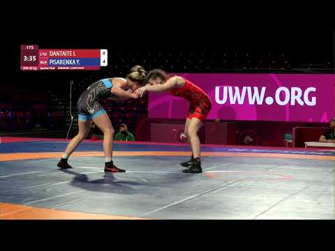 1/4 WW - 59 kg: I. DANTAITE (LTU) v. Y. PISARENKA (BLR)