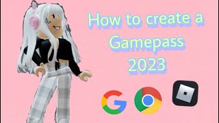 How to create a gamepass  in starving artist roblox2023