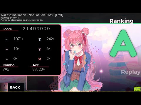 Maroch | Wakeshima Kanon - Not For Sale Fossil [Frail] +HD 99.11% 1515x 1 miss 330pp (349pp if fc)