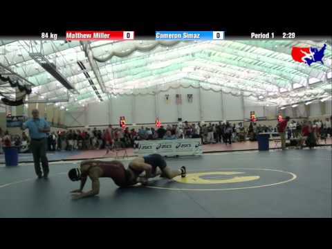 Matthew Miller vs. Cameron Simaz at 2013 ASICS University Nationals - FS
