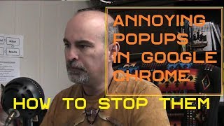 Stop Google Chrome Pop ups