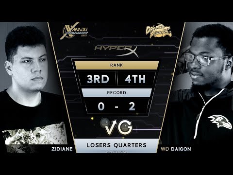 XCS FGC Finals DBFZ - Zidiane Vs. WD | Daigon - Dragon Ball FighterZ Losers Quarters