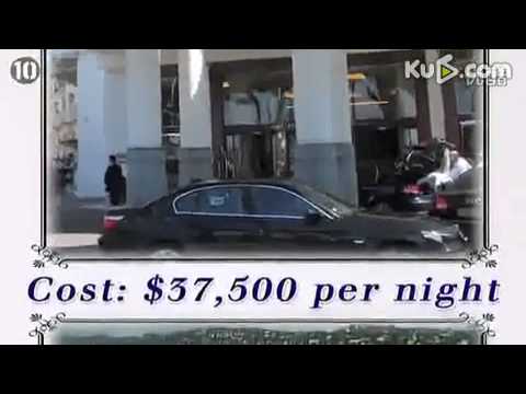 世界10个最昂贵酒店客房(视频)