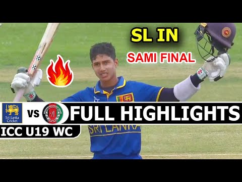 Sri Lanka Vs Afghanistan Full Highlights Icc Under 19 World Cup Match 2026 | SL Vs AFG Highlights