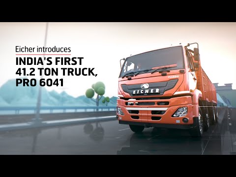 Eicher introduces indias first 41.2 ton truck, pro 6041