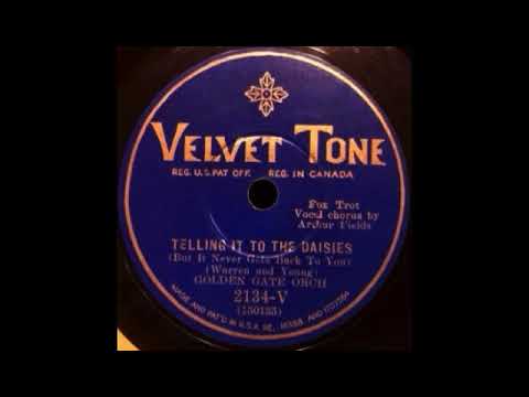 Telling It To The Daisies by Golden Gate Orchestra (California Ramblers), 1930