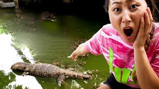 THE POND MONSTER IS FOLLOWING ME!!😱