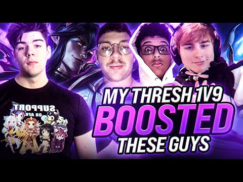 WTF NICKICH THRESH 1V9 BOOSTS SANCHOVIES, REPOBAH AND CHAD DRAVEN IN HIGH ELO!?