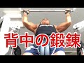 背中の鍛錬【筋トレ】