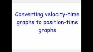 v-t to d-t graphs