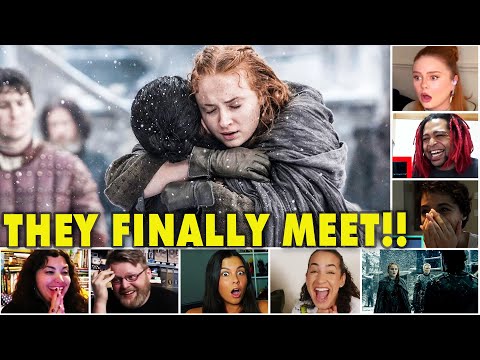 Reactors Reaction To *Jon Snow And Sansa Emotional Reunion* On Game Of Thrones 6x4 | Mixed Reactions