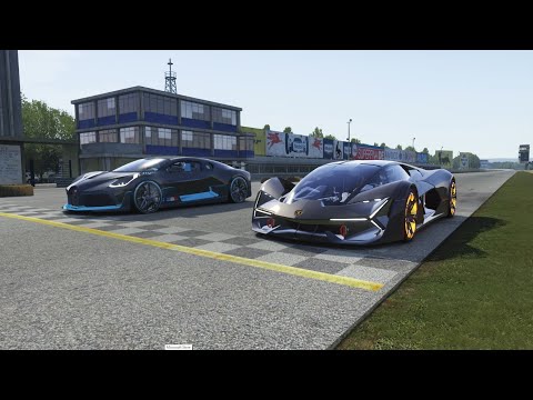 Lamborghini Terzo Millennio vs Bugatti Divo at Monza Full Course