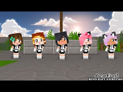 APHMAU DANCE CREW SEXY MAIDS | CHICKEN WINGS MEME DANCE | HERO TONIGHT DANCE - Minecraft Animation