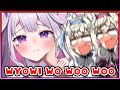 [ENG SUB/Hololive] FUWAMOCO's reactions to Biboo's cuteJapanese pronunciation