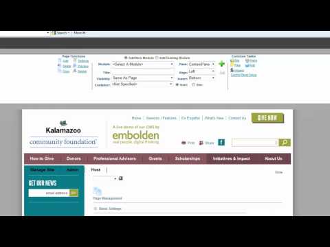 26. Adding pages - DNN Video Tutorials - Embolden Design