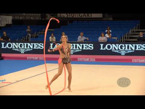 Monika MICKOVA (CZE) 2015 Rhythmic Worlds Stuttgart - Qualifications Ribbon