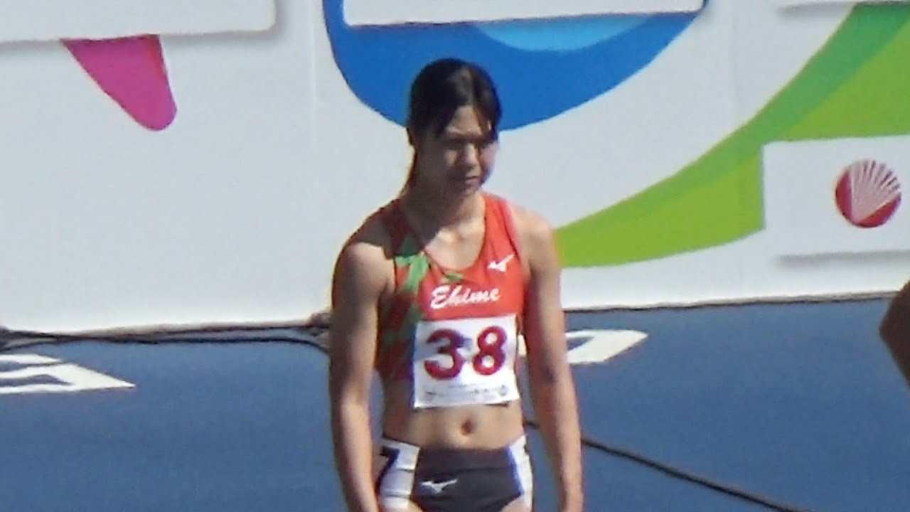 滋賀国スポ2025 少年女子共通100mH予選 渡邊妃那梨 新居浜東高校